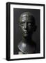 Girl's Head in Bronze-null-Framed Giclee Print