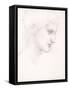 Girl's Head, Profile to Right, C.1880-Edward Burne-Jones-Framed Stretched Canvas