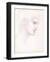 Girl's Head, Profile to Right, C.1880-Edward Burne-Jones-Framed Giclee Print