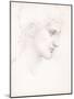 Girl's Head, Profile to Right, C.1880-Edward Burne-Jones-Mounted Giclee Print