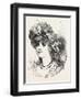 Girl's Straw Hat, 1882, Fashion-null-Framed Giclee Print