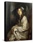 Girl Seated in a Chair-Sir James Jebusa Shannon-Stretched Canvas