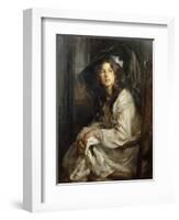 Girl Seated in a Chair-Sir James Jebusa Shannon-Framed Giclee Print