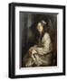 Girl Seated in a Chair-James Jebusa Shannon-Framed Giclee Print