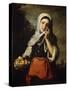 Girl Selling Fruit, C1650-C1660-Bartolomé Esteban Murillo-Stretched Canvas