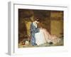 Girl Sewing - the Party Dress-William Wallace Gilchrist-Framed Giclee Print