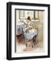 Girl Sewing-Theodore Robinson-Framed Giclee Print