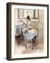 Girl Sewing-Theodore Robinson-Framed Giclee Print