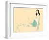 Girl Sitting-Francesco Gulina-Framed Photographic Print