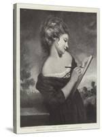 Girl Sketching-Sir Joshua Reynolds-Stretched Canvas