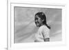 Girl Smiling-Ansel Adams-Framed Premium Giclee Print