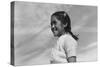 Girl Smiling-Ansel Adams-Stretched Canvas