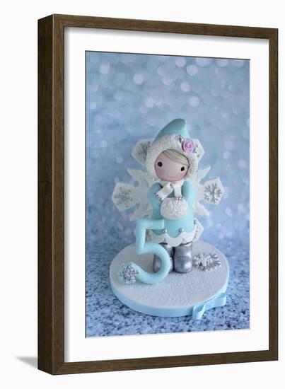 Girl Snow Coat 5 2015-null-Framed Photographic Print