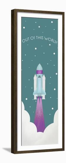 Girl Space Teal-Leah Straatsma-Framed Premium Giclee Print