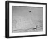 Girl Standing by the Words "Vote Labour" Written in the Sand-Cornell Capa-Framed Photographic Print