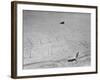 Girl Standing by the Words "Vote Labour" Written in the Sand-Cornell Capa-Framed Photographic Print