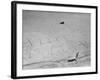 Girl Standing by the Words "Vote Labour" Written in the Sand-Cornell Capa-Framed Photographic Print