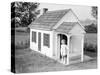 Girl Standing on Playhouse Porch in Massachusetts-Philip Gendreau-Stretched Canvas