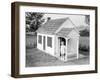 Girl Standing on Playhouse Porch in Massachusetts-Philip Gendreau-Framed Photographic Print