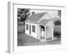 Girl Standing on Playhouse Porch in Massachusetts-Philip Gendreau-Framed Photographic Print