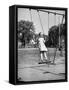 Girl Standing on Swing-Philip Gendreau-Framed Stretched Canvas