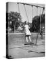 Girl Standing on Swing-Philip Gendreau-Stretched Canvas