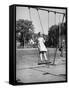 Girl Standing on Swing-Philip Gendreau-Framed Stretched Canvas