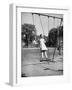 Girl Standing on Swing-Philip Gendreau-Framed Photographic Print