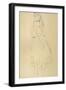 Girl Standing with Hands Clasped-Gustav Klimt-Framed Giclee Print