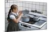 Girl Stirring Soup in Kitchen-William P. Gottlieb-Mounted Photographic Print