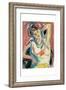 Girl Streching-Ernst Ludwig Kirchner-Framed Art Print