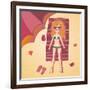 Girl Sunbathing-smilewithjul-Framed Art Print
