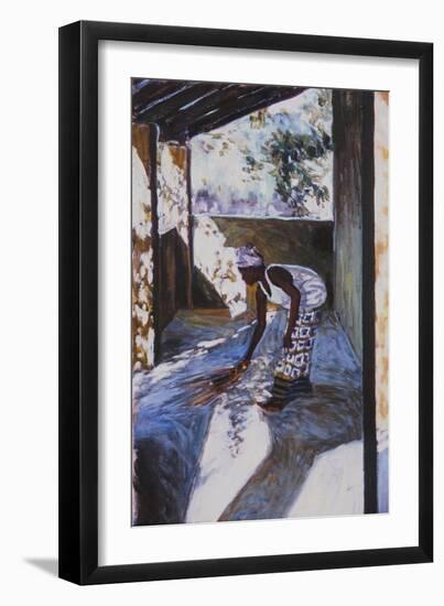 Girl Sweeping I, 2002-Tilly Willis-Framed Giclee Print
