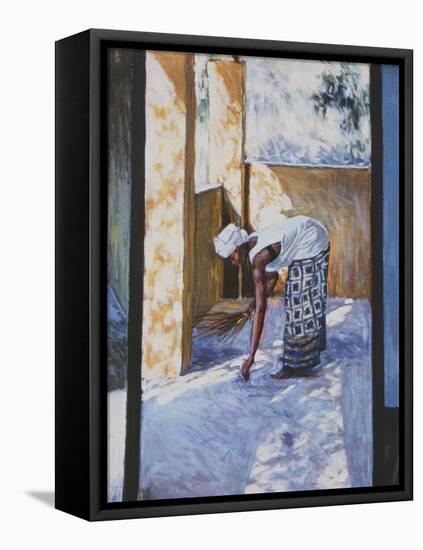 Girl Sweeping II, 2002-Tilly Willis-Framed Stretched Canvas