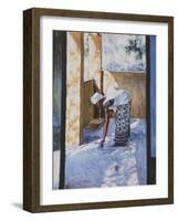 Girl Sweeping II, 2002-Tilly Willis-Framed Giclee Print