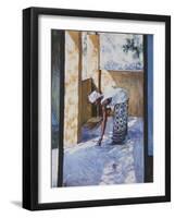 Girl Sweeping II, 2002-Tilly Willis-Framed Giclee Print