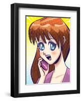 Girl Talk-Harry Briggs-Framed Premium Giclee Print