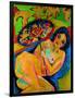 Girl under a Japanese Umbrella, C. 1909-Ernst Ludwig Kirchner-Framed Giclee Print