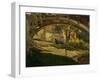 Girl under Arched Bridge (Oil on Canvas)-George Benjamin Luks-Framed Giclee Print