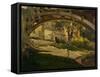 Girl under Arched Bridge (Oil on Canvas)-George Benjamin Luks-Framed Stretched Canvas