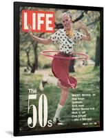 Girl using Hula Hoop, Revival of Fashions and Fads of the 1950's, June 16, 1972-Bill Ray-Framed Photographic Print