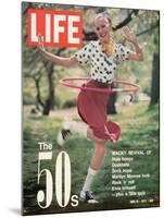 Girl using Hula Hoop, Revival of Fashions and Fads of the 1950's, June 16, 1972-Bill Ray-Mounted Photographic Print