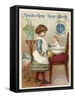 Girl Washing a Doll-null-Framed Stretched Canvas