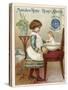 Girl Washing a Doll-null-Stretched Canvas