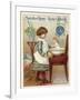 Girl Washing a Doll-null-Framed Giclee Print