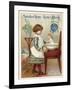 Girl Washing a Doll-null-Framed Giclee Print