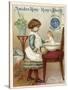 Girl Washing a Doll-null-Stretched Canvas