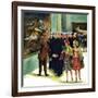 "Girl-Watching Sailors," August 12, 1961-Constantin Alajalov-Framed Giclee Print