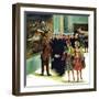 "Girl-Watching Sailors," August 12, 1961-Constantin Alajalov-Framed Giclee Print