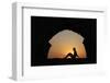 Girl watching sunset in Cesarea-Godong-Framed Photographic Print